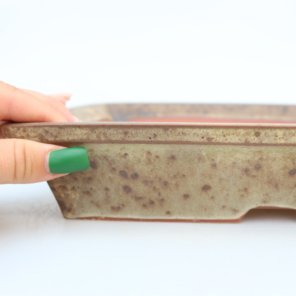 Ceramiczna miska  26 x 19,5 x 5,5 cm, kolor beżowy