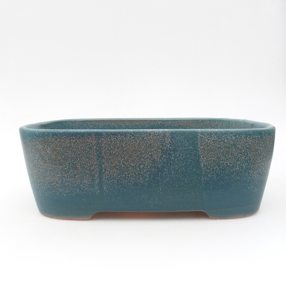 Ceramiczna miska bonsai 23 x 18 x 7,5 cm, kolor niebieski