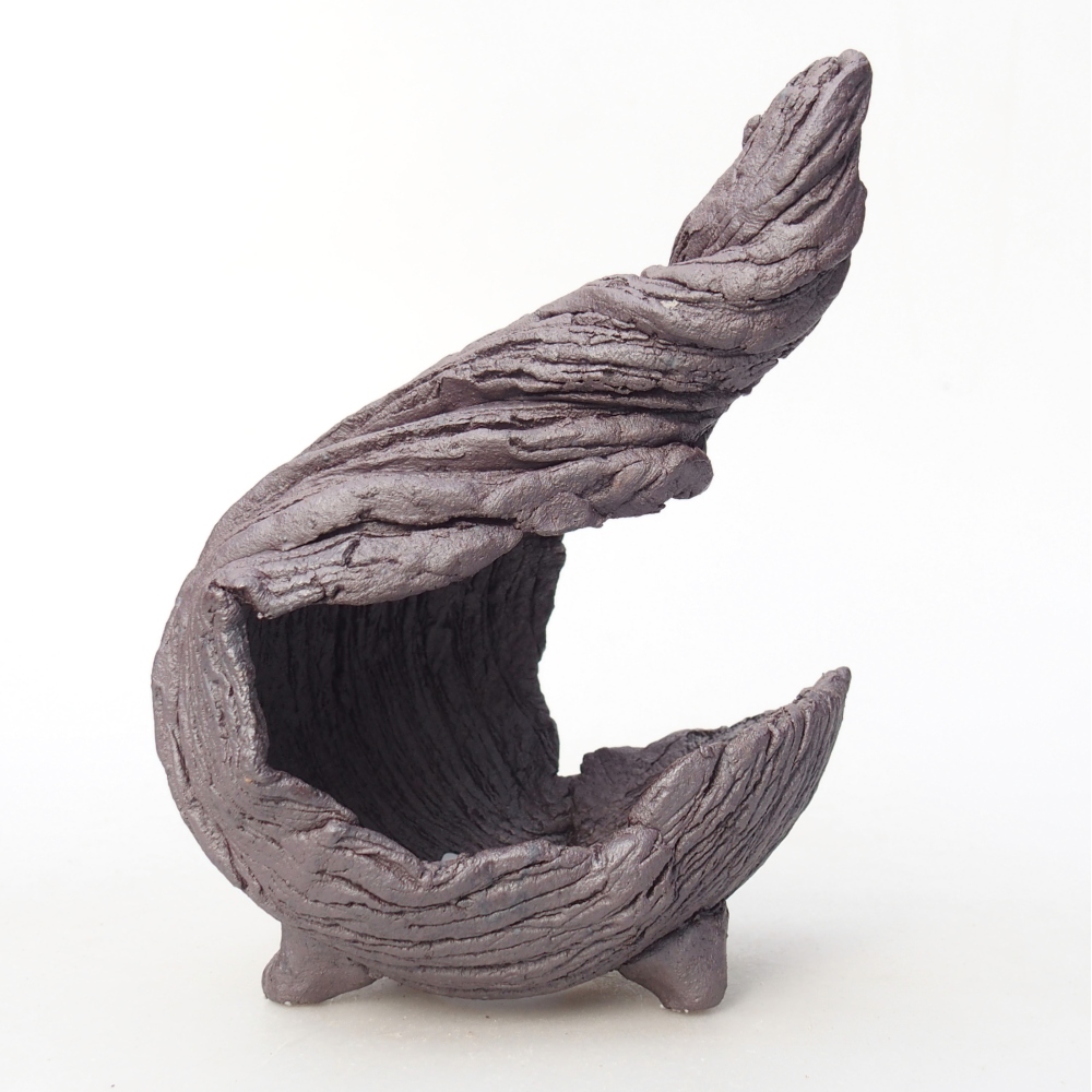 Muszla ceramiczna 10 x 8,5 x 12,5 cm, kolor metaliczny