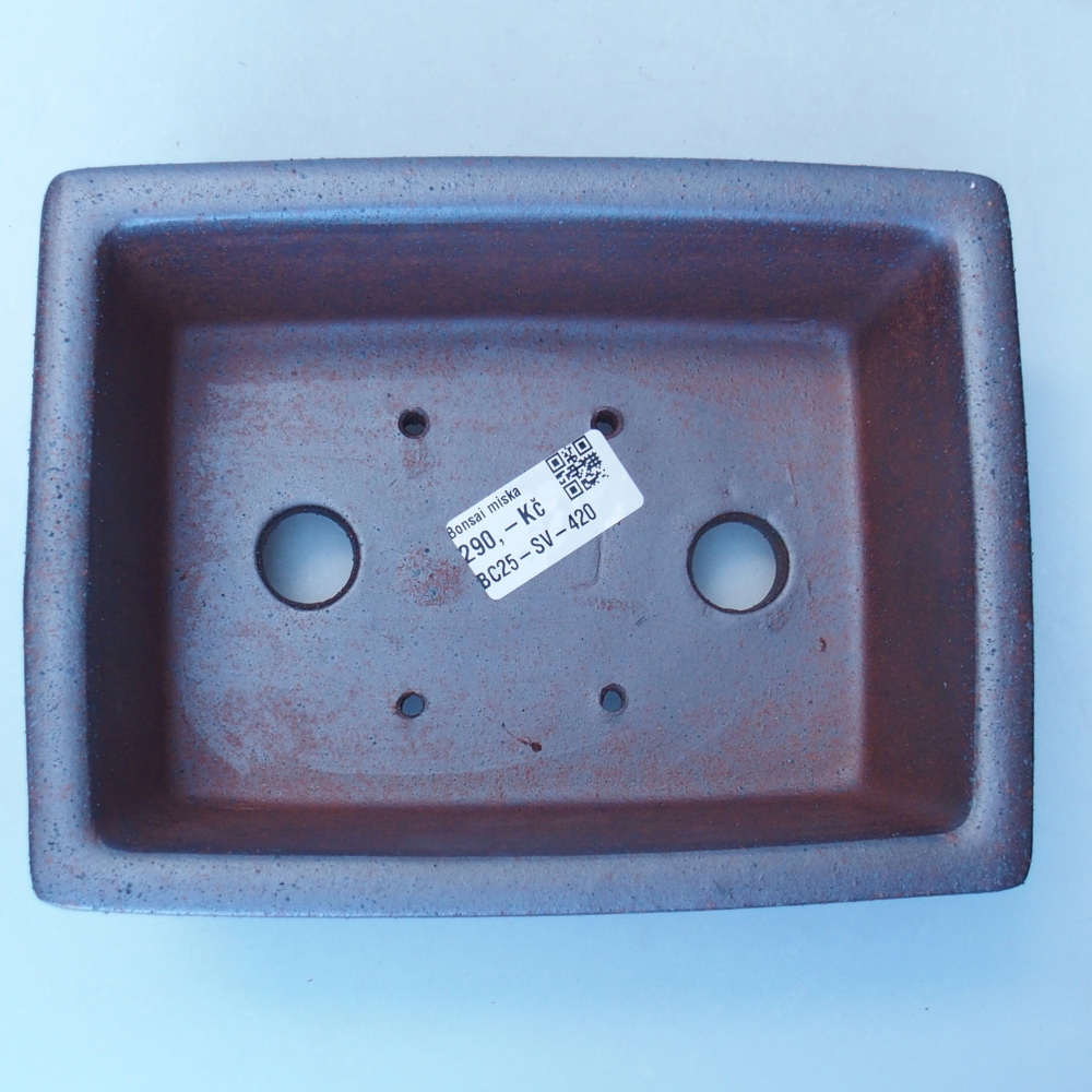 Miska 19 x 14 x 7,5 cm brązowa