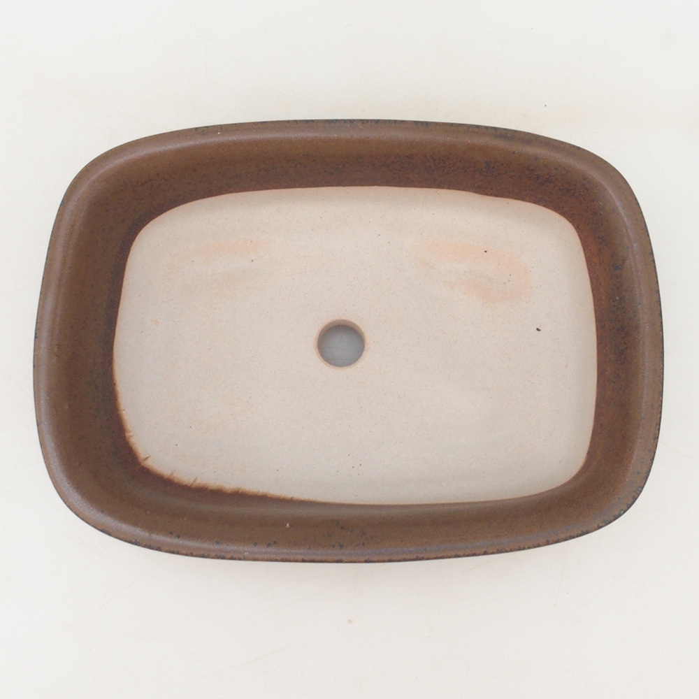 Bonsai bowl H02 - 19 x 13 x 5 cm. - brązowy