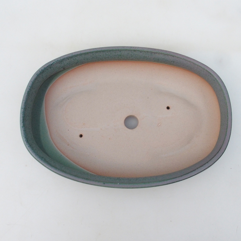 Bonsai bowl H15 - 25,5 x 17,5 x 6 cm. - zielony