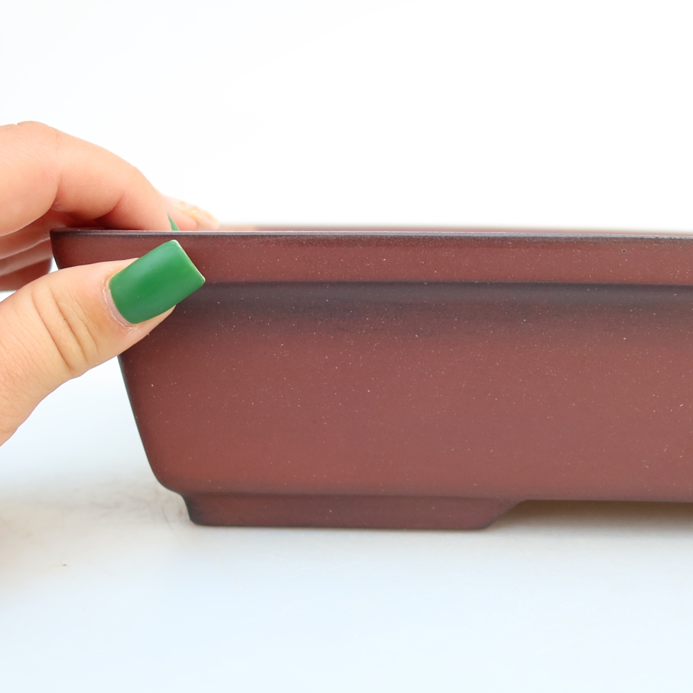 Ceramiczna miska  25,5 x 19 x 7 cm, kolor ceglasty