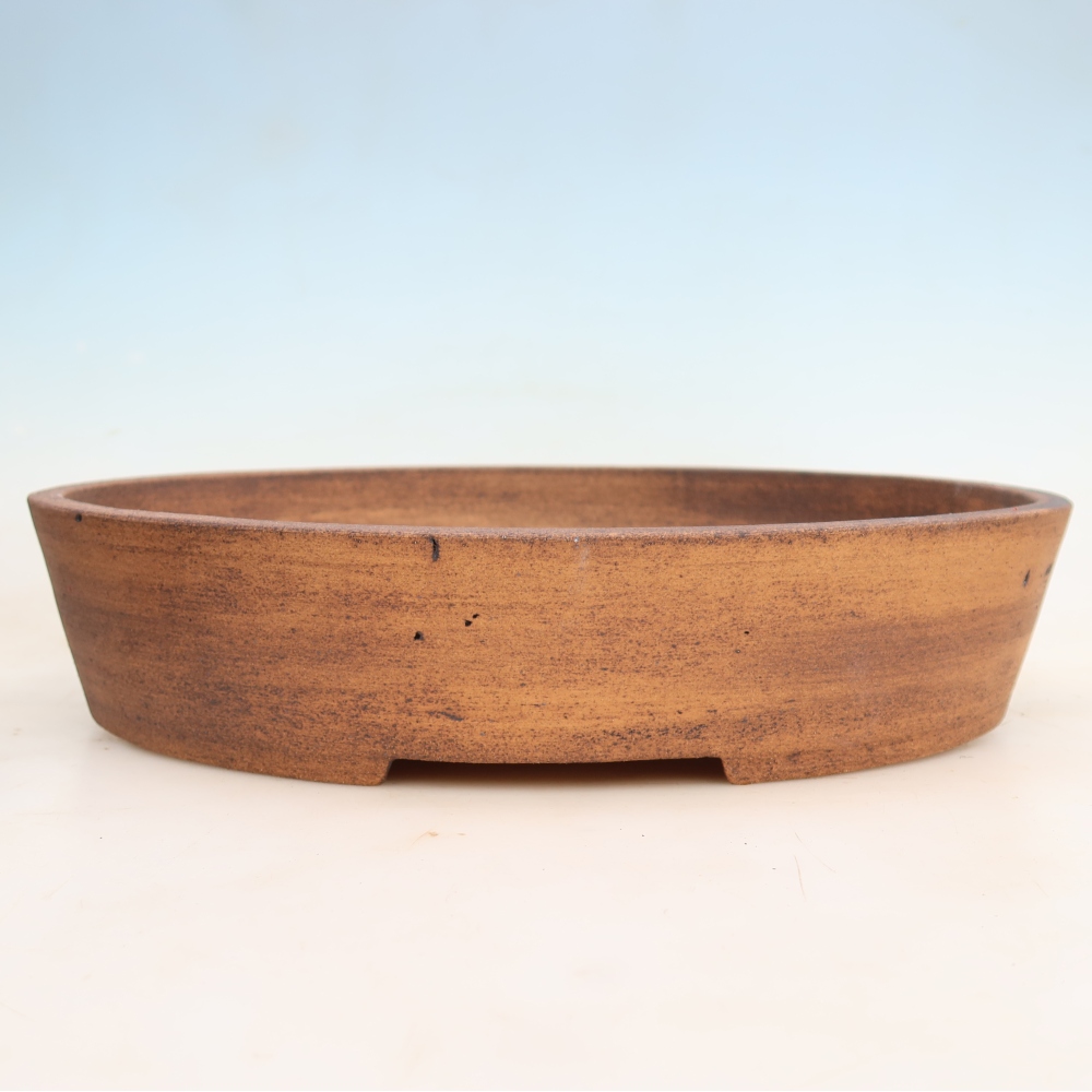 Ceramiczna miska do bonsai 38 x 30,5 x 7,5 cm, kolor brązowy