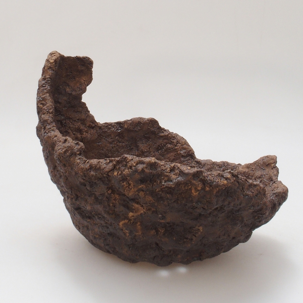 Muszla ceramiczna 16 x 16 x 16 cm, kolor brązowy