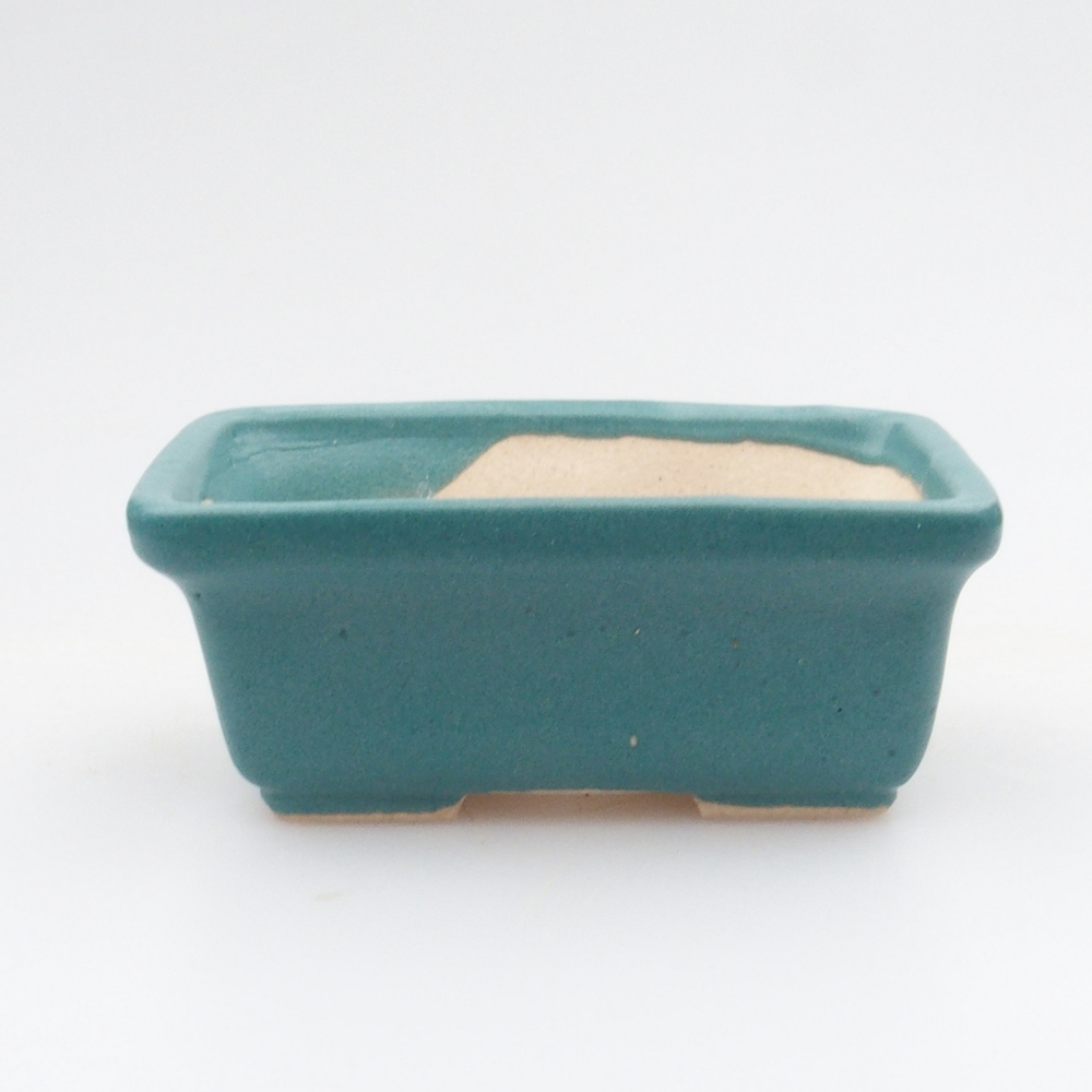Ceramiczna miska bonsai 6,5 x 4 x 2,5 cm, kolor niebieski