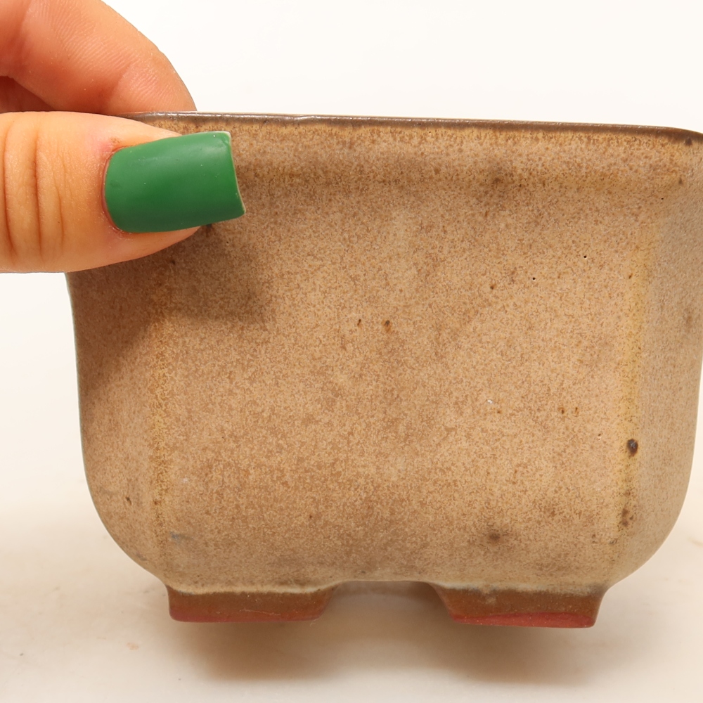 Ceramiczna skorupka  11,5 x 11,5 x 7 cm, kolor beżowy