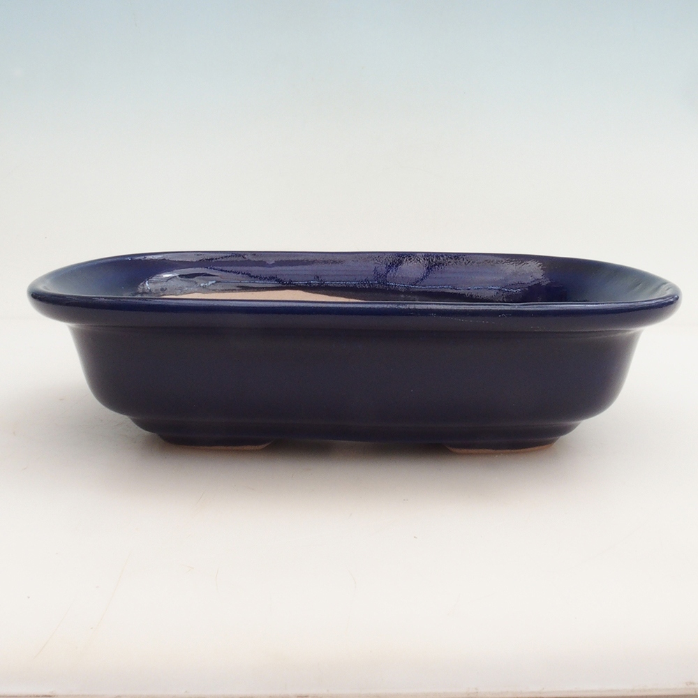 Bonsai bowl H25 - 23 x 17 x 5,5 cm. - niebieski