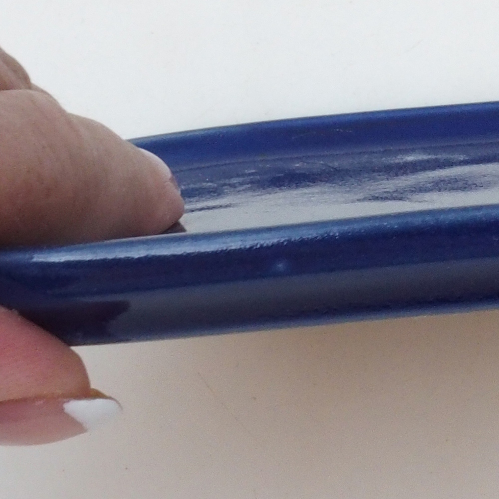 Miska ceramiczna H38 -12 x 11 x 1 cm - niebieska