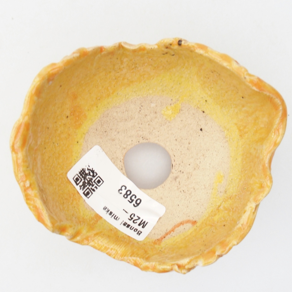 Muszla ceramiczna 9 x 8 x 6 cm, żółta