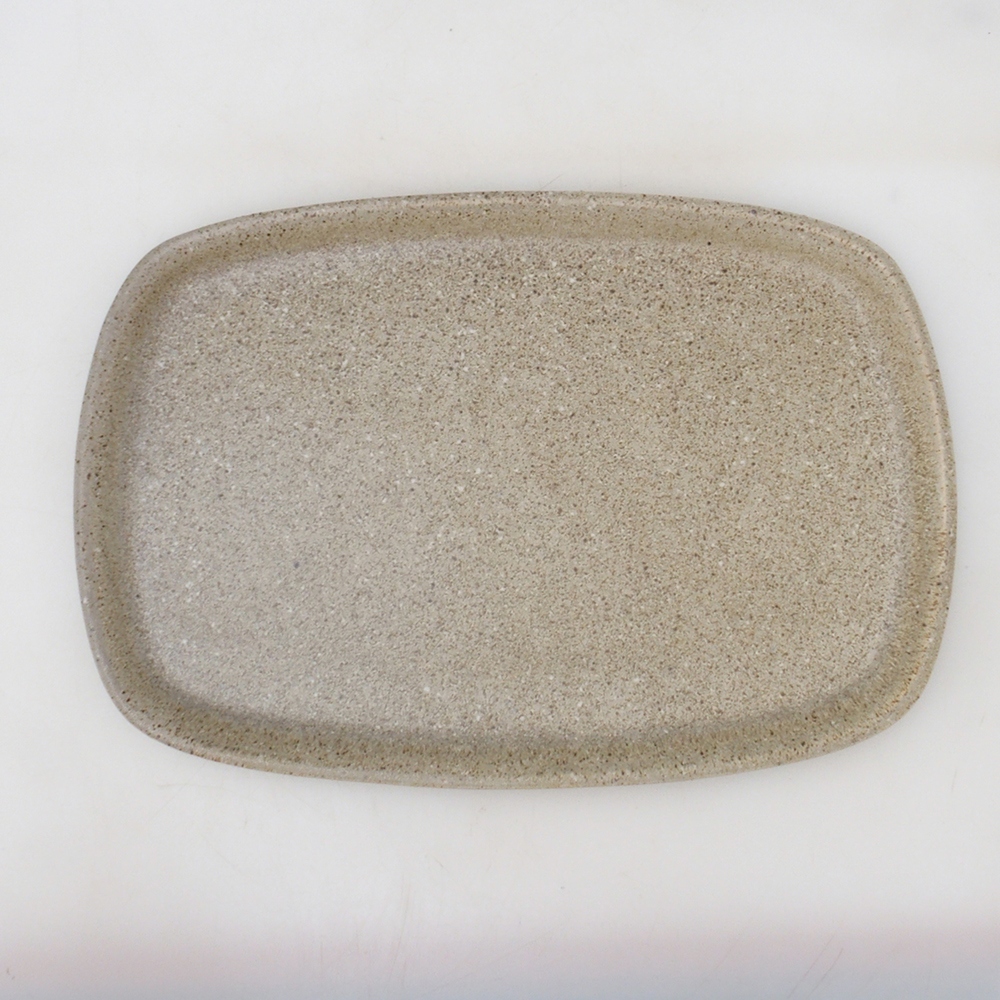 Miska do bonsai + podstawka H09 – 30 x 23 x 7,5 cm. – beżowa