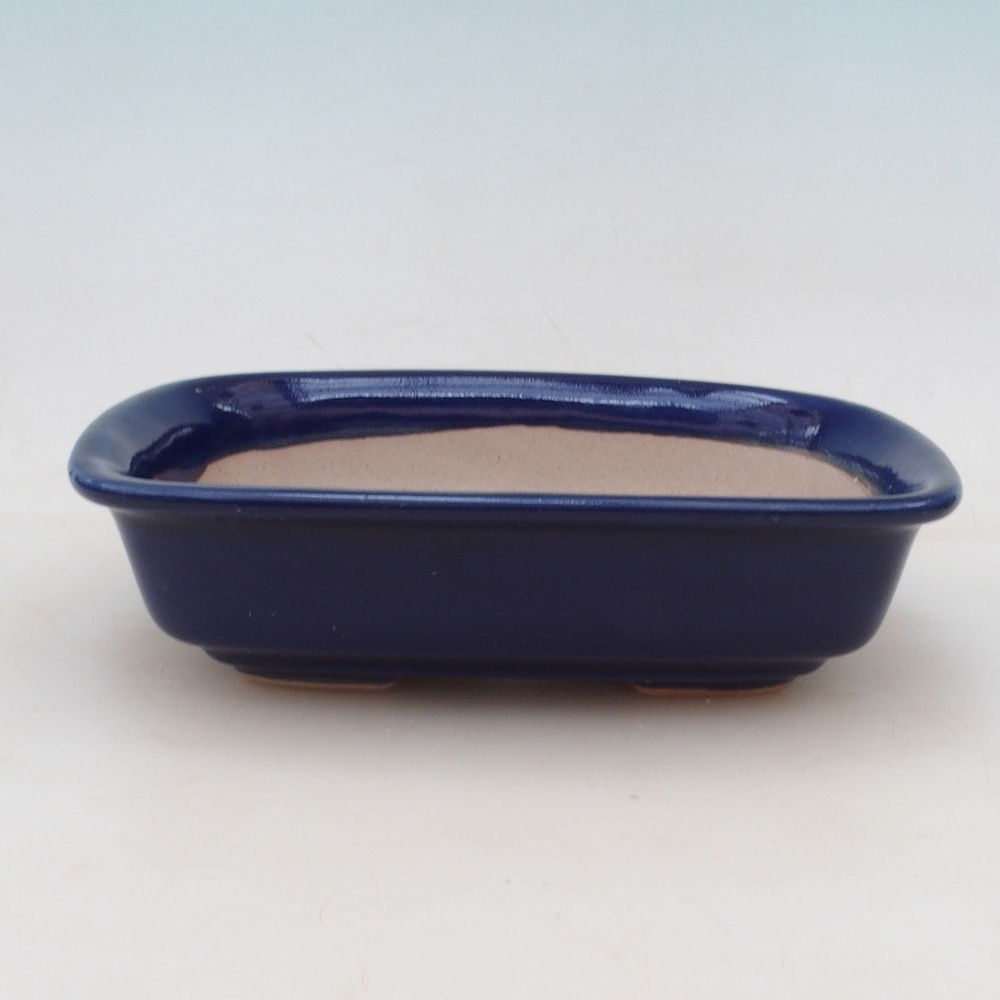 Bonsai bowl H02 - 19 x 13 x 5 cm. - niebieski