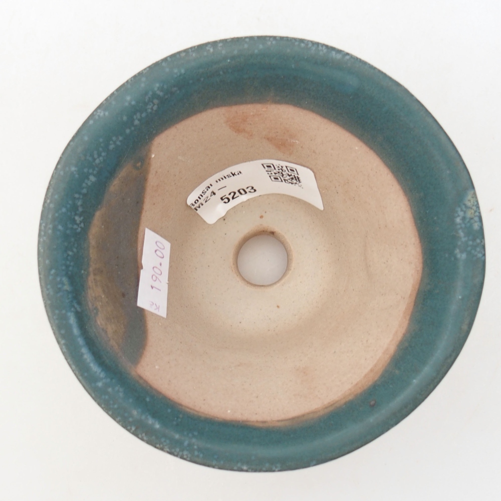 Ceramiczna miska bonsai 10,5 x 10,5 x 6,5 cm, kolor niebieski