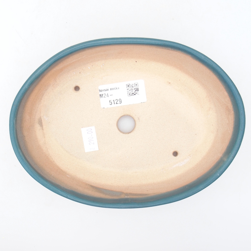 Ceramiczna miska bonsai 18,5 x 13,5 x 4,5 cm, kolor niebieski
