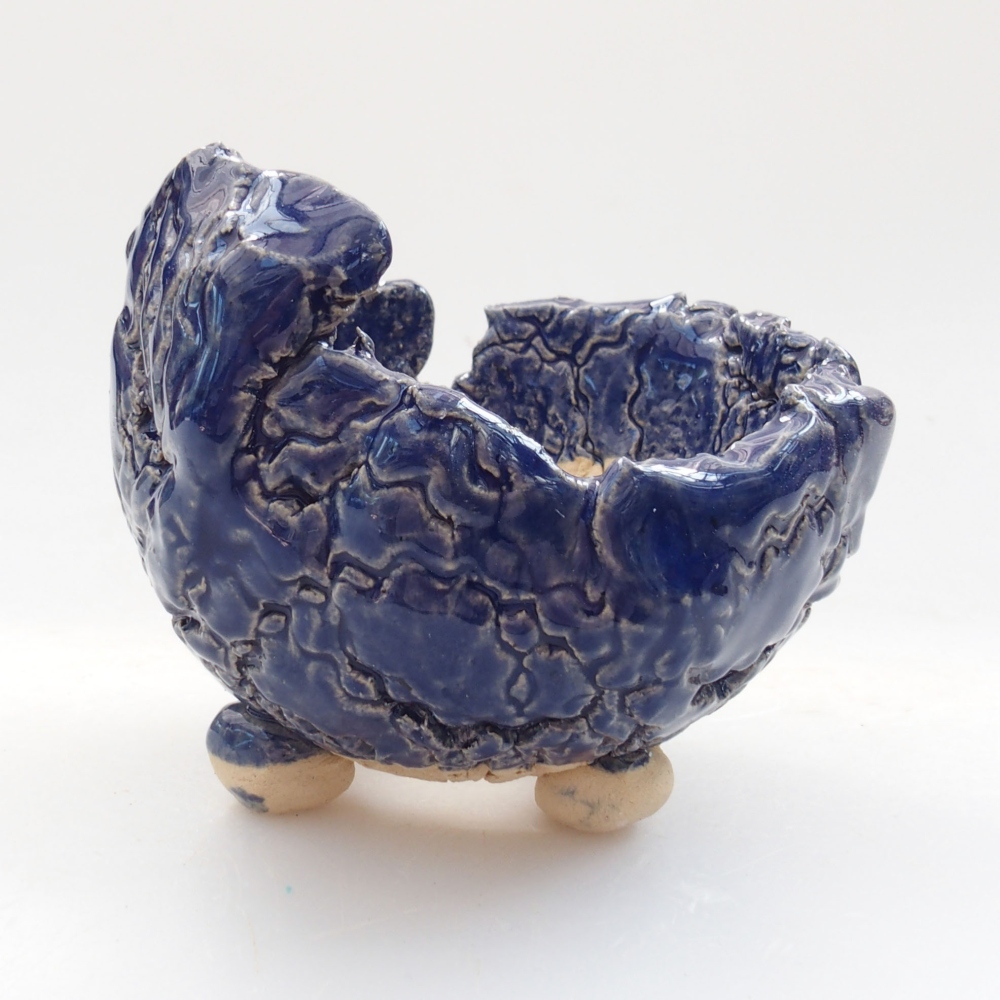 Muszla ceramiczna 7 x 7 x 7 cm, kolor niebieski