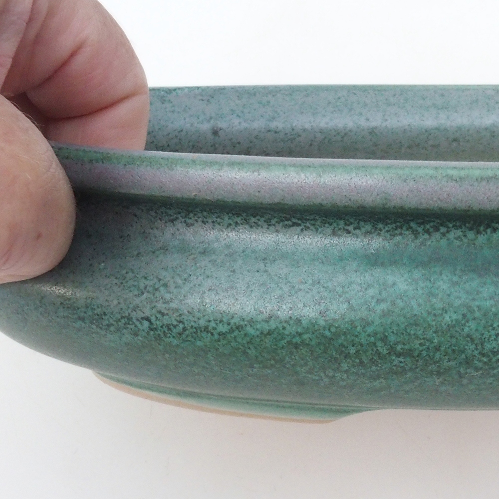 Bonsai bowl H15 - 25,5 x 17,5 x 6 cm. - zielony
