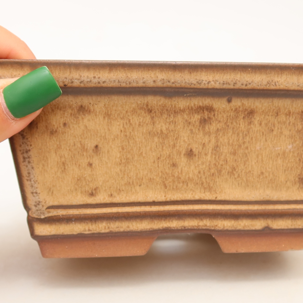 Ceramiczna miska  14,5 x 12,5 x 7 cm, kolor brązowy