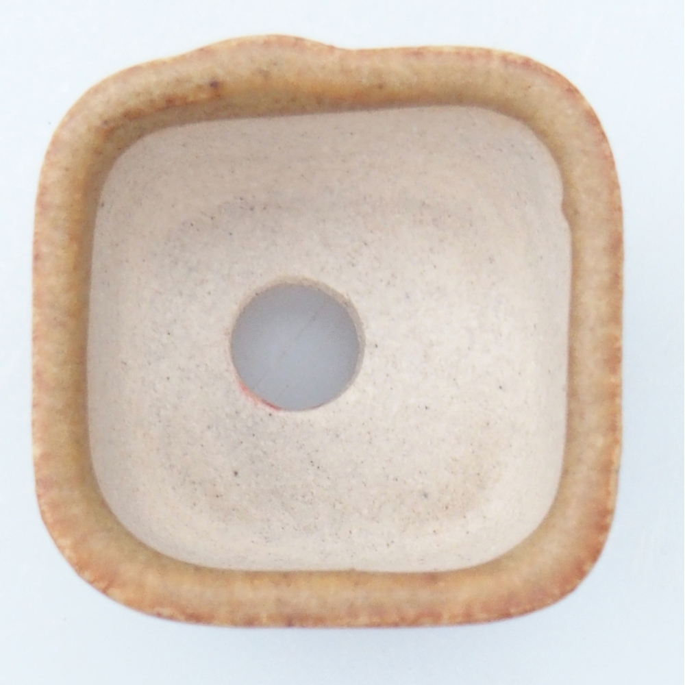 Mini miska do bonsai 2,5 x 2,5 x 1,5 cm, brązowa