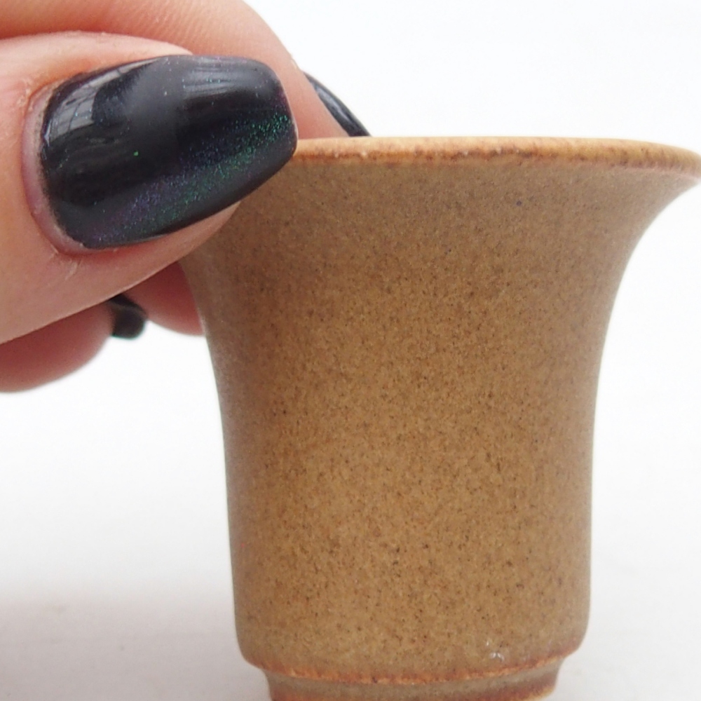 Mini miska do bonsai 4,5 x 4,5 x 4 cm, brązowa