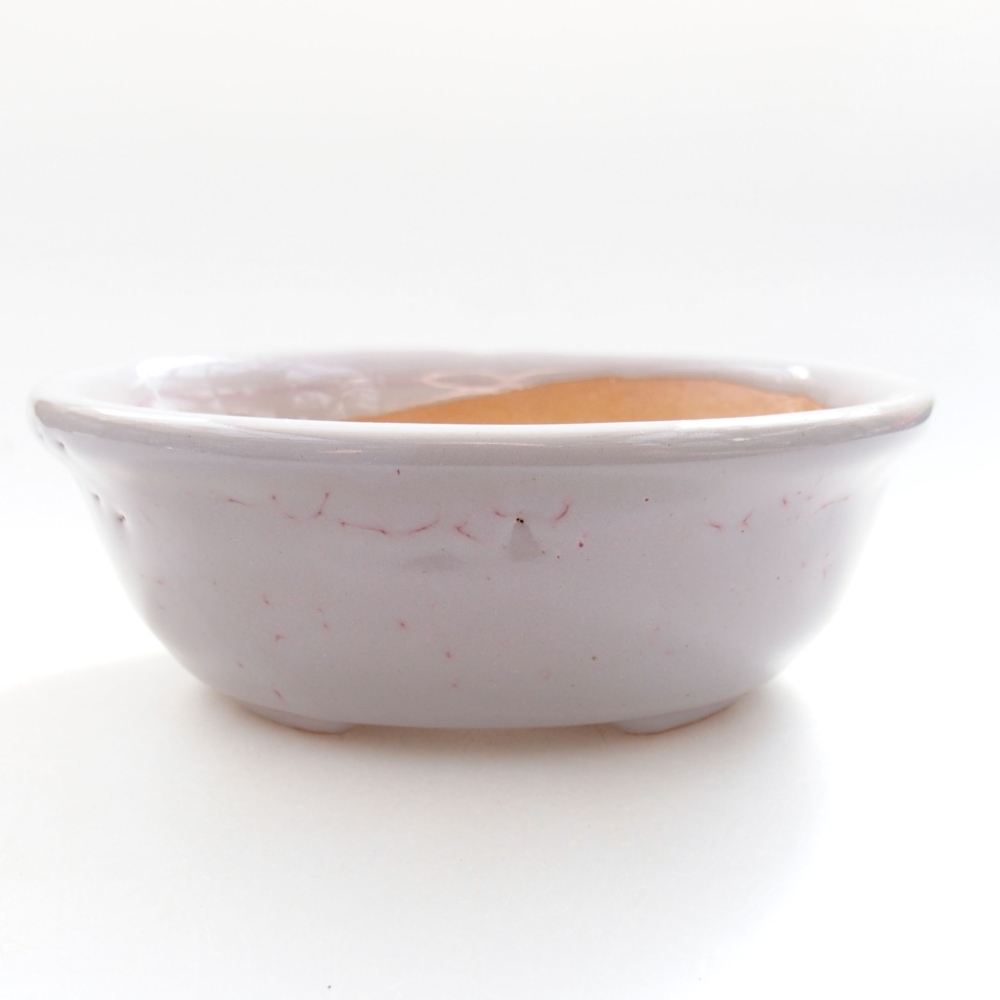 Ceramiczna miska bonsai 11 x 9 x 4 cm, kolor różowy