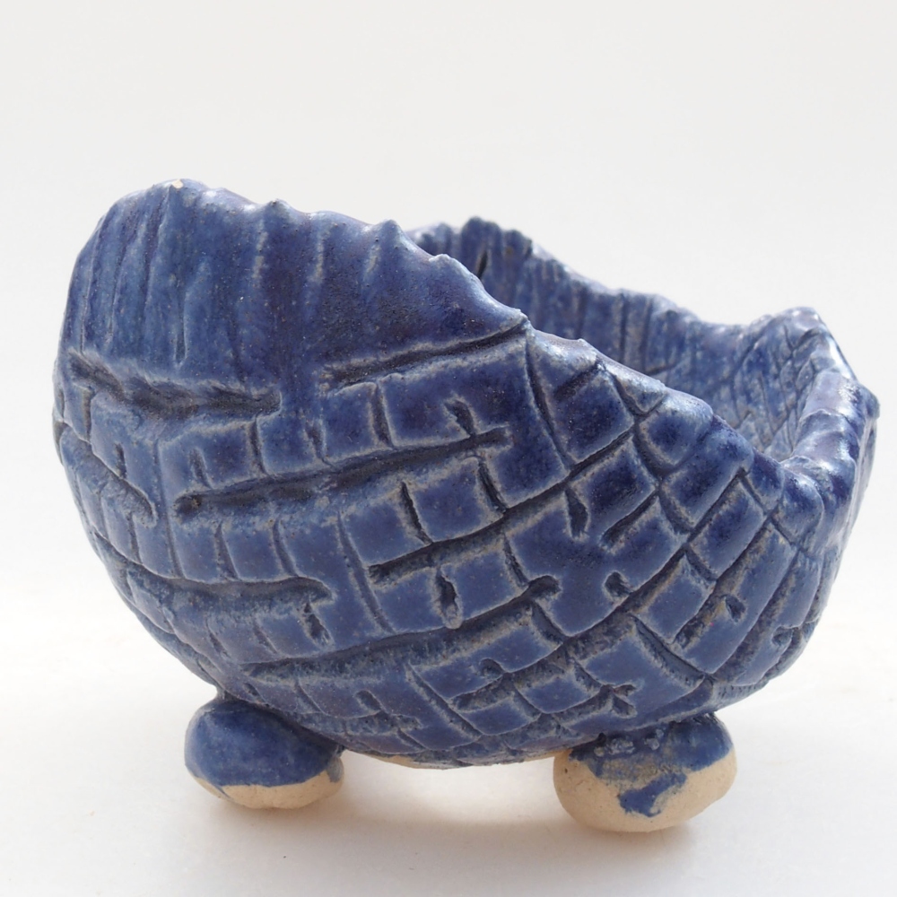 Muszla ceramiczna 7 x 7 x 6 cm, kolor niebieski