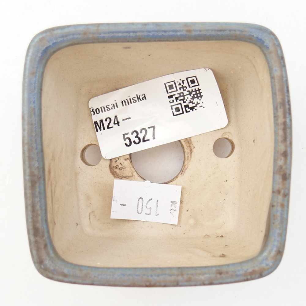 Ceramiczna miska bonsai 6 x 6 x 4,5 cm, kolor niebieski