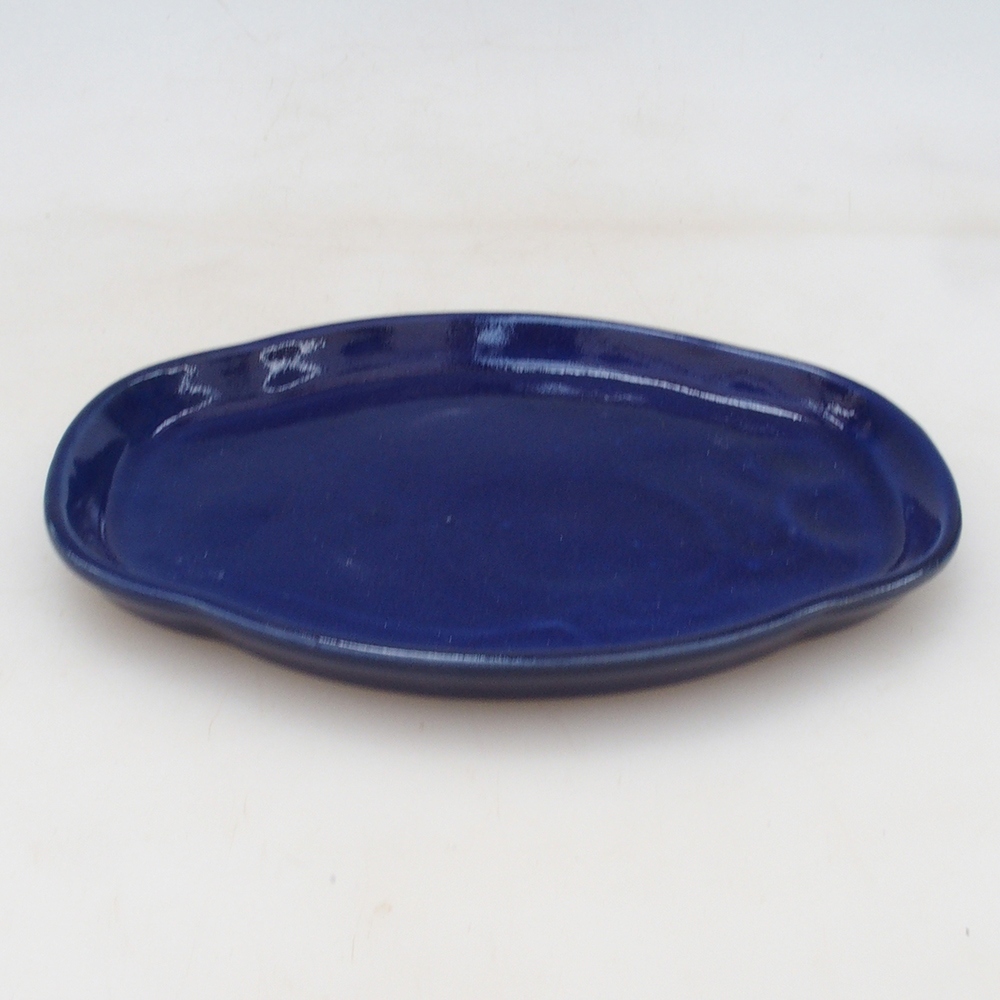 Miska ceramiczna H75 - 18,5 x 13 x 1,5 cm - niebieska