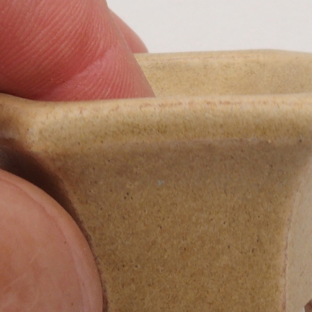 Mini miska bonsai 4,5 x 4,5 x 2,5 cm, kolor brązowy