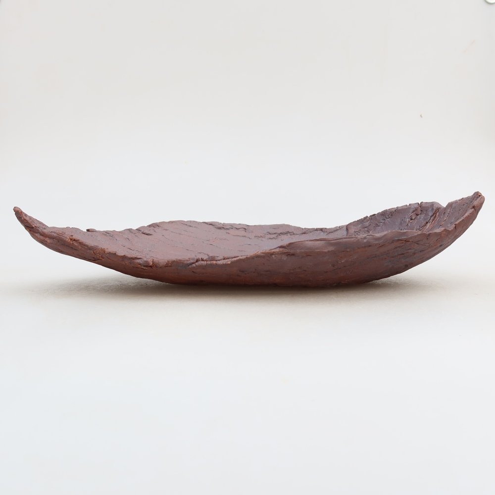 Ceramiczna skorupa  30,5 x 19 x 6 cm, kolor brązowy