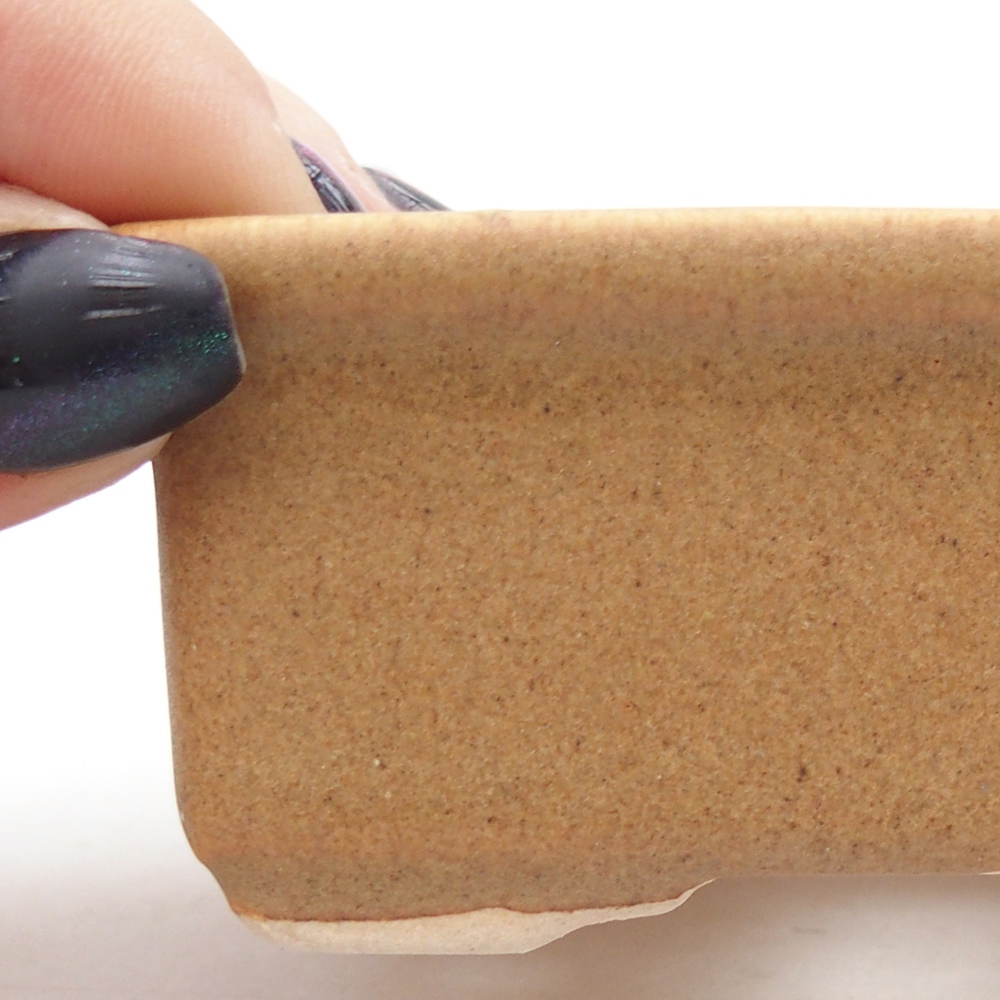 Mini miska do bonsai 8 x 6,5 x 3,5 cm, brązowa