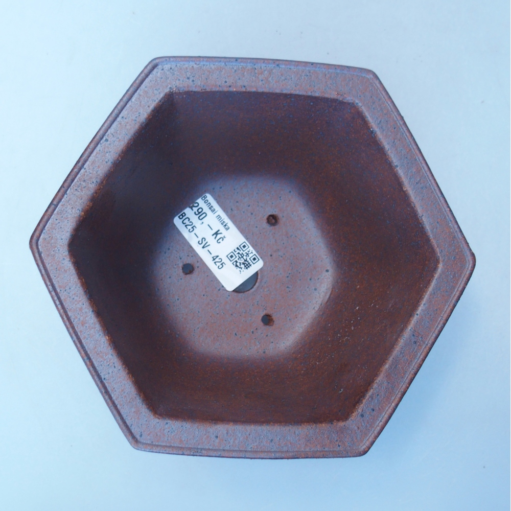 Miska 15,5 x 14 x 8 cm brązowa