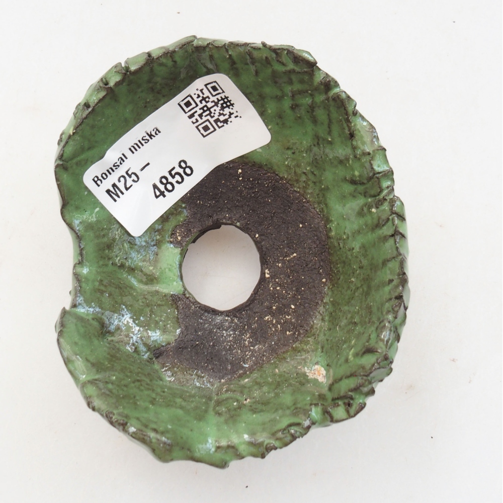 Muszla ceramiczna 6,5 x 6 x 4,5 cm, kolor zielony