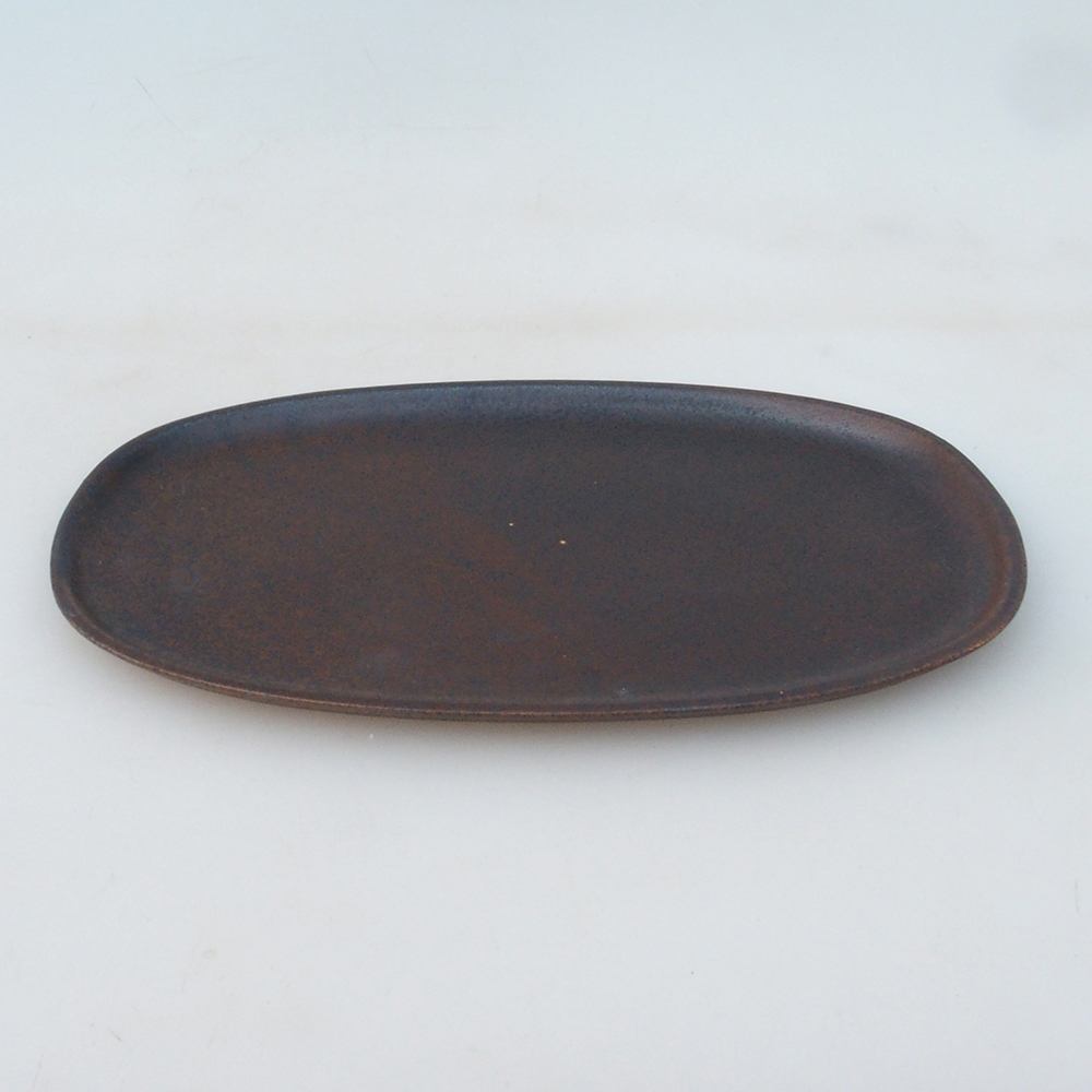 Miska ceramiczna H15 -25 x 15 x 1 cm - brązowy
