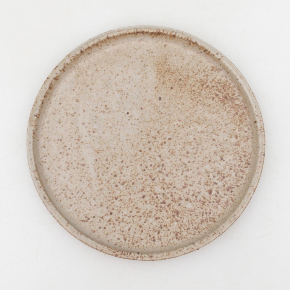 Bonsai bowl round D6-L - 13,5 x 13,5 x 1 cm - beżowy