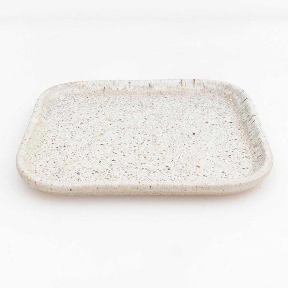Spodek ceramiczny H38 - 12,5 x 10,5 x 1 cm - beżowy
