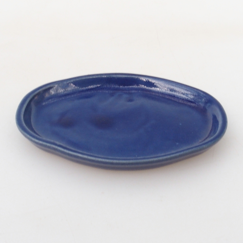 Ceramiczna miska H05 -11 x 8,5 x 1 cm - niebieska
