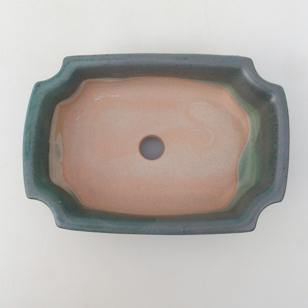 Bonsai bowl H17 - 15 x 10 x 4 cm. - zielony