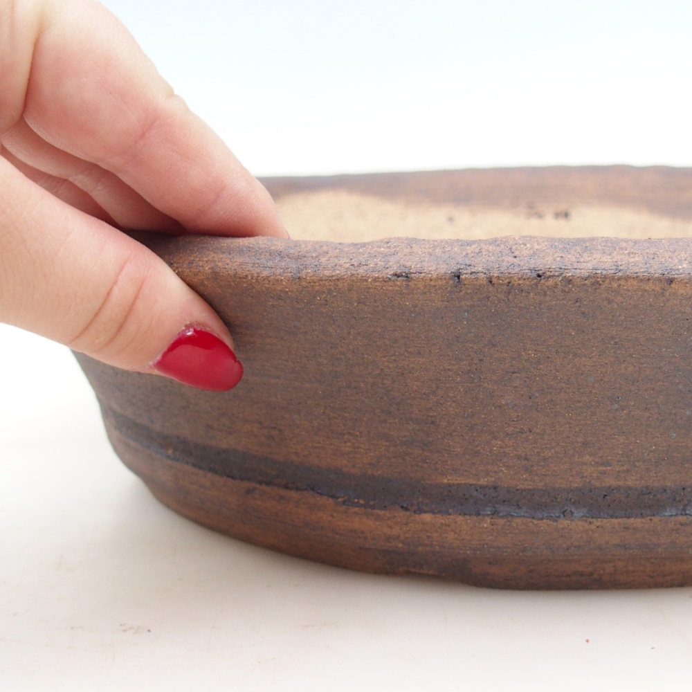 Misa do bonsai 32 x 32 x 7 cm, kolor brązowy