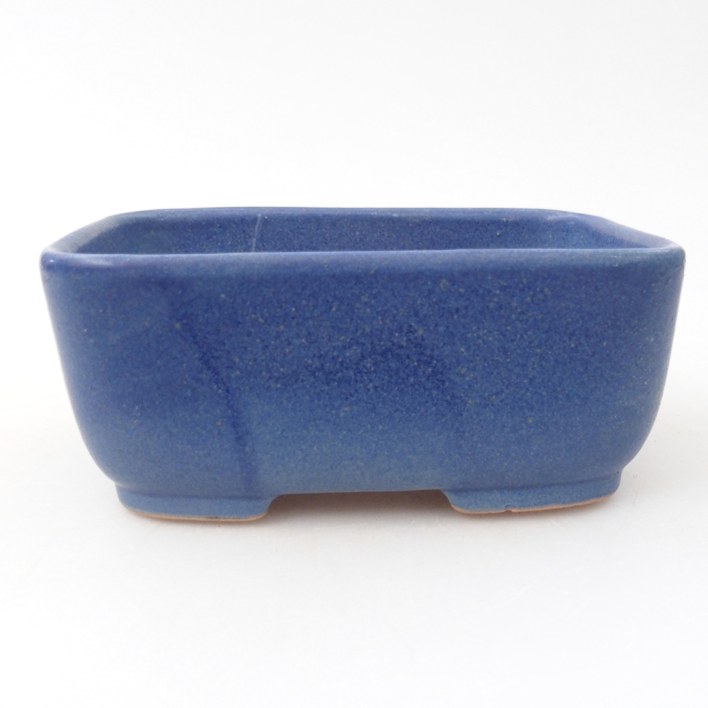 Ceramiczna miska do bonsai 12,5 x 9,5 x 5 cm, kolor niebieski