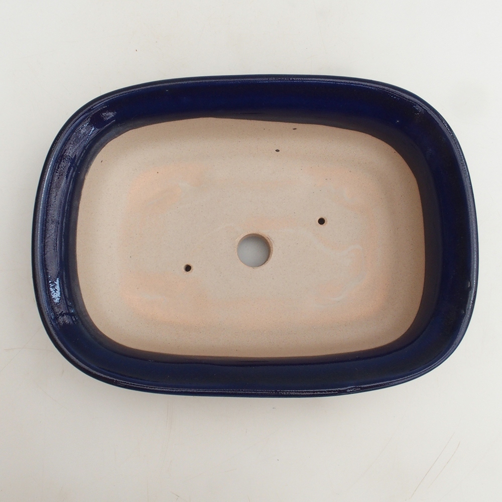 Bonsai bowl H25 - 23 x 17 x 5,5 cm. - niebieski