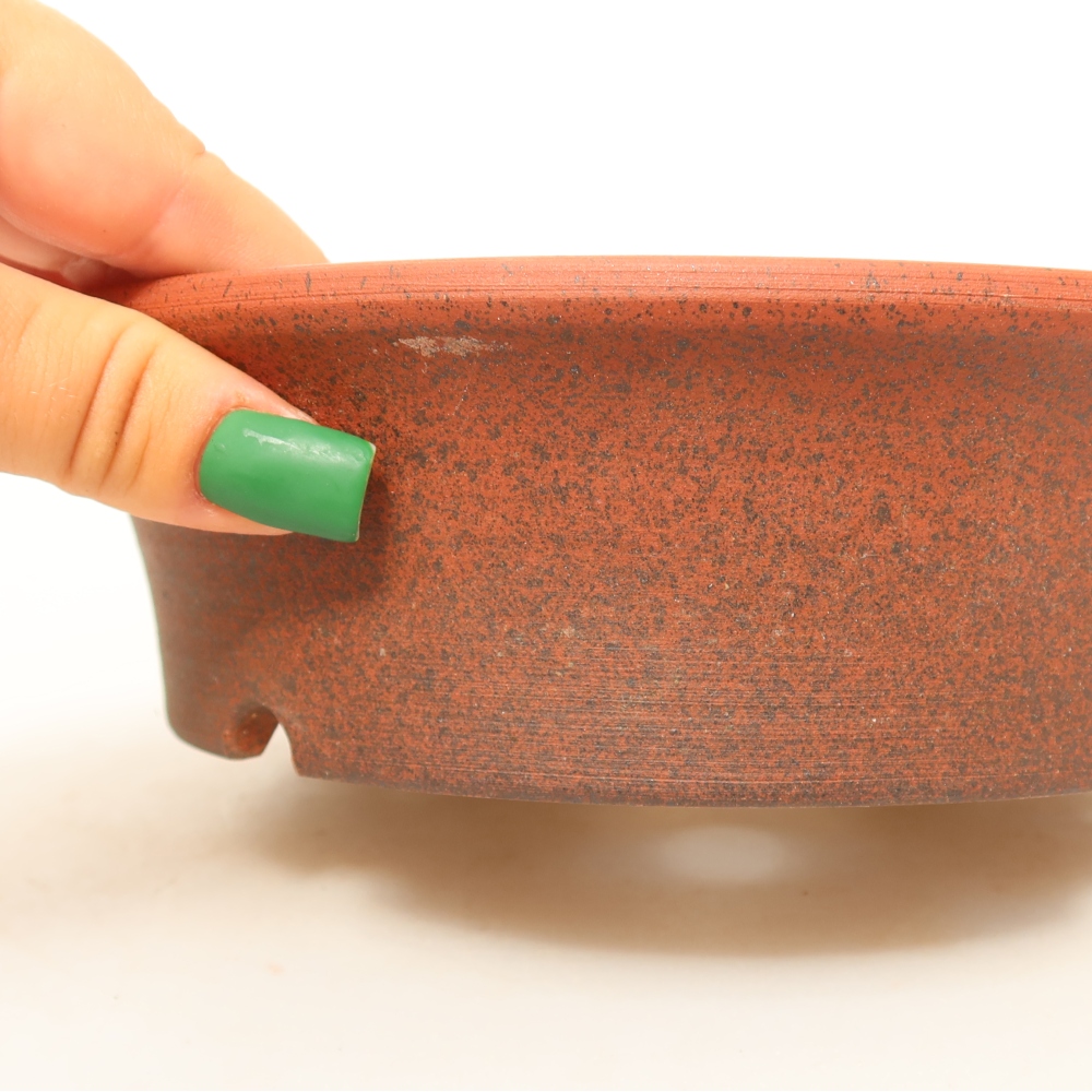 Ceramiczna skorupa  19 x 19 x 5,5 cm, kolor ceglasty