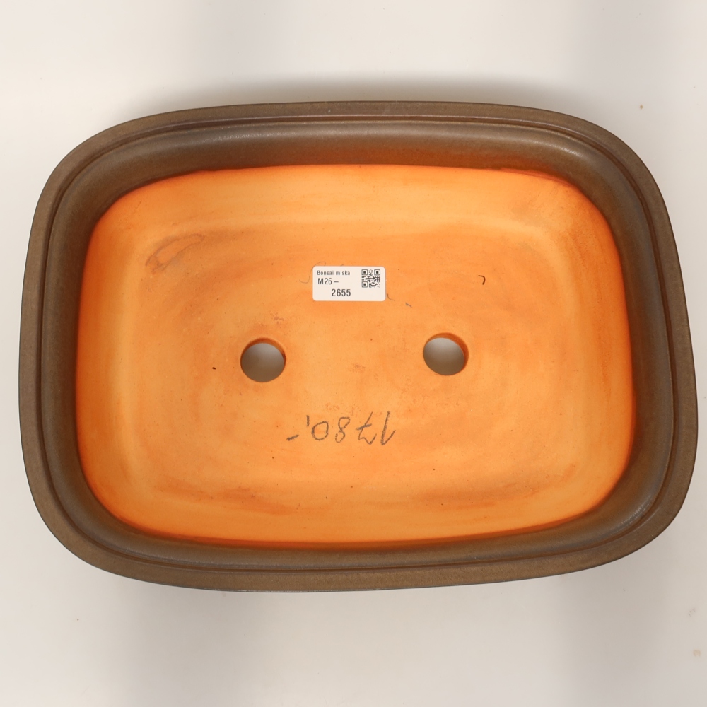 Ceramiczna miska  33 x 25 x 9,5 cm, kolor brązowy
