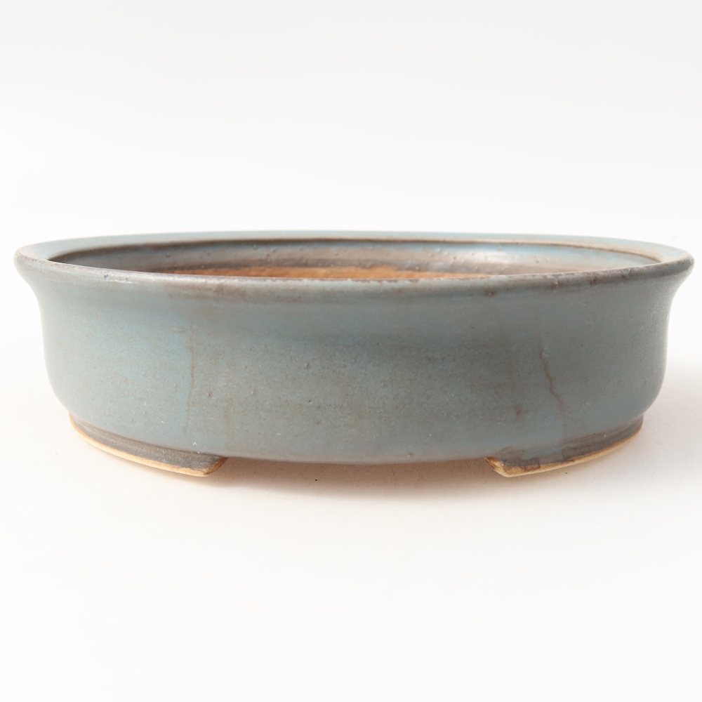 Ceramiczna miska na bonsai 17,5 x 16 x 4,5 cm, kolor niebieski