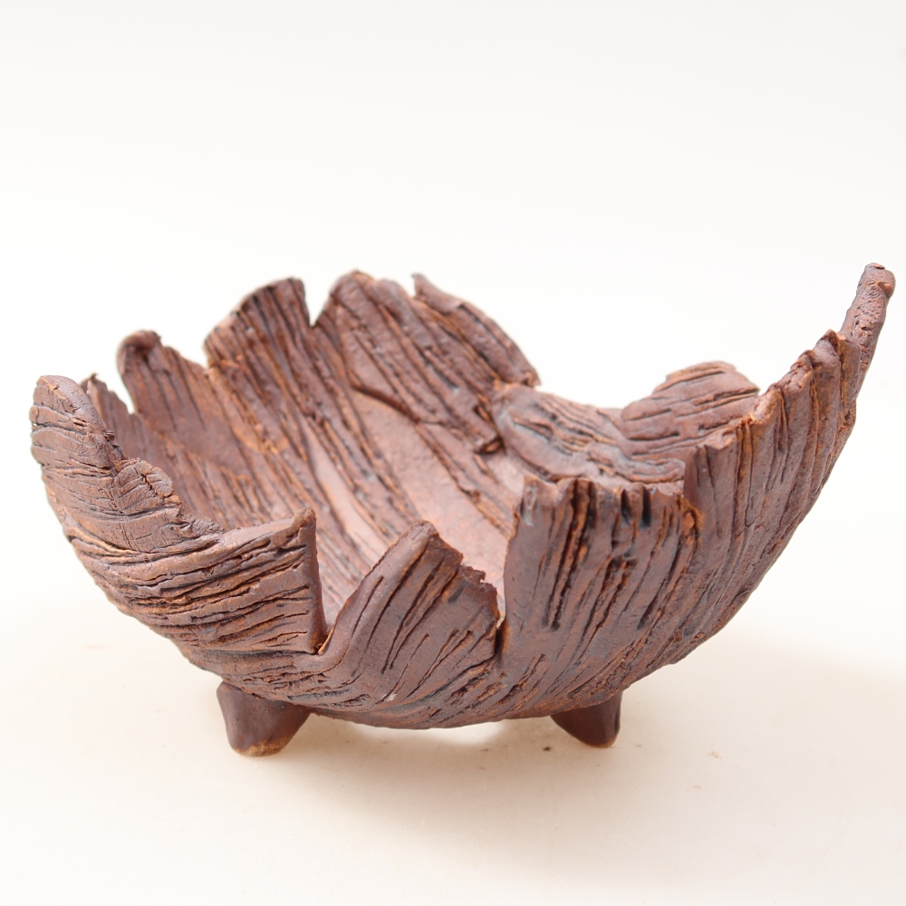 Ceramiczna skorupa  14,5 x 11,5 x 7,5 cm, kolor brązowy