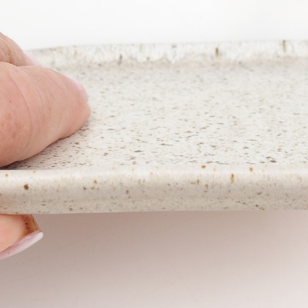 Spodek ceramiczny H38 - 12,5 x 10,5 x 1 cm - beżowy