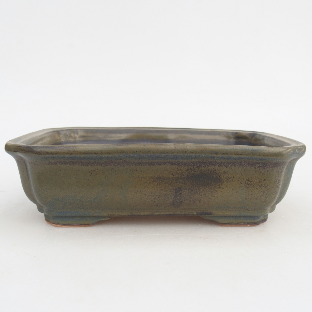 Ceramiczna miska do bonsai 18 x 13,5 x 5 cm, brązowa