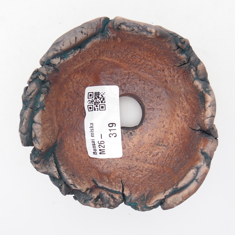 Ceramiczna muszla 9 x 9 x 6 cm, kolor zielony