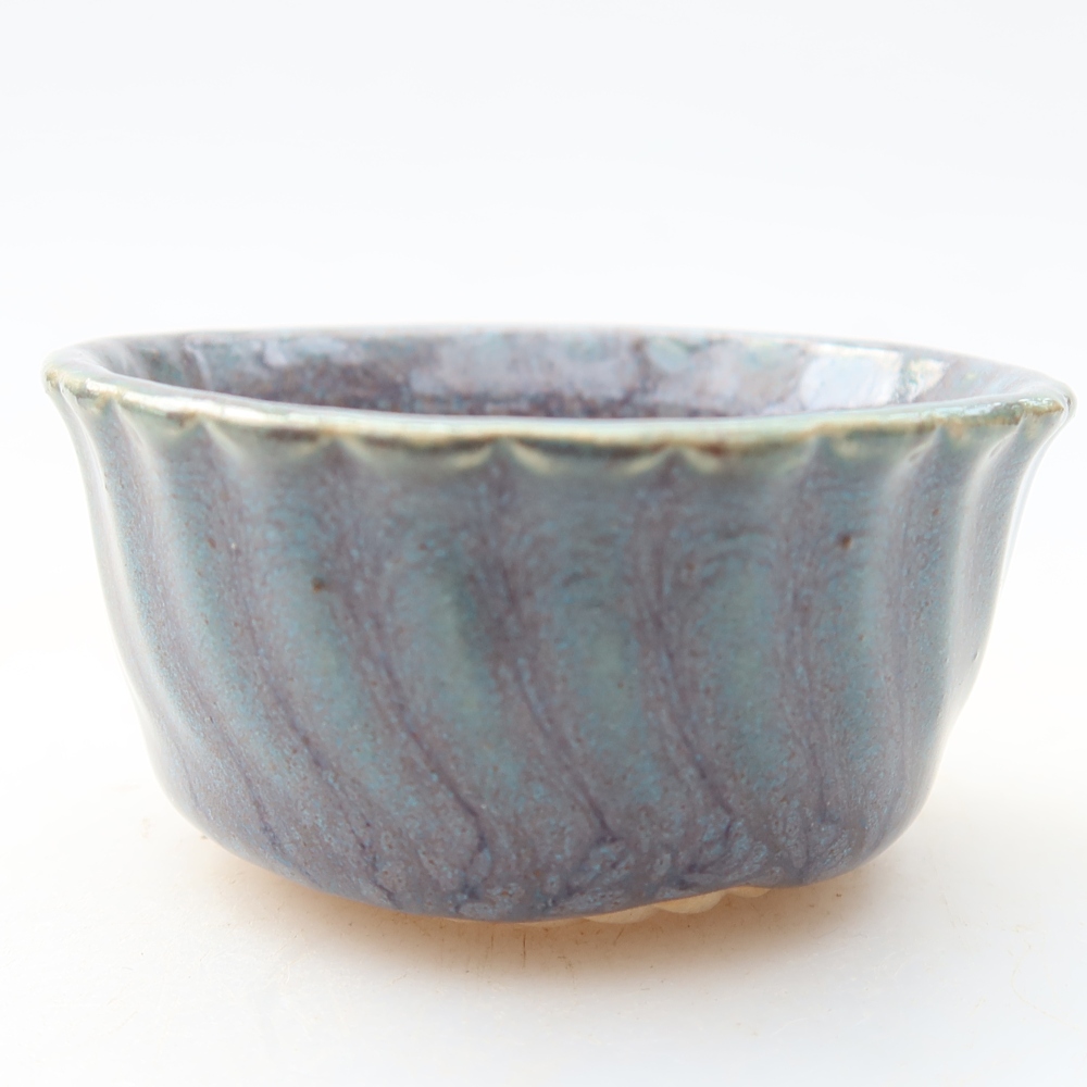 Ceramiczna miseczka do bonsai 5,5 x 5,5 x 3 cm, kolor szary