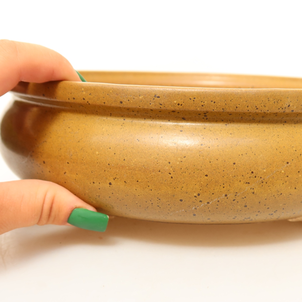 Ceramiczna miska  24 x 24 x 7,5 cm, kolor brązowy