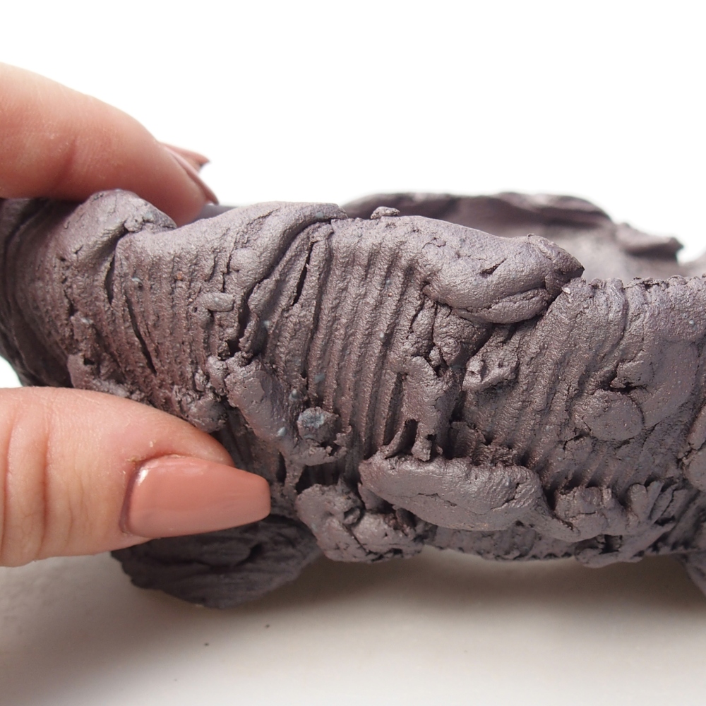 Ceramiczna miska na bonsai 17 x 16 x 6 cm, kolor metaliczny